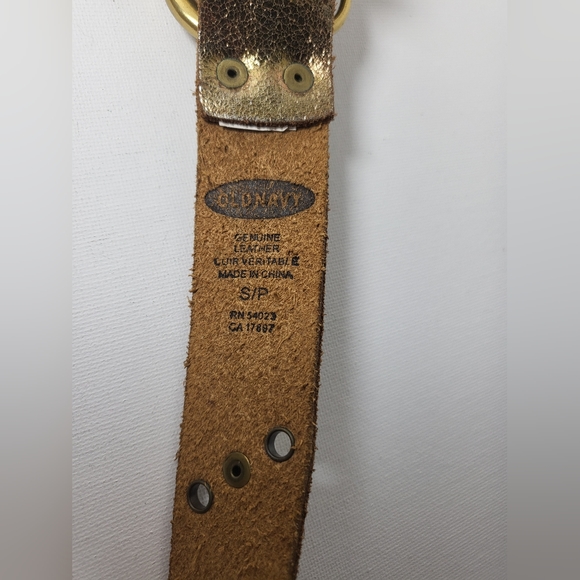 Genuine Leather Bronze Belt - Size Small - Picture 5 of 6